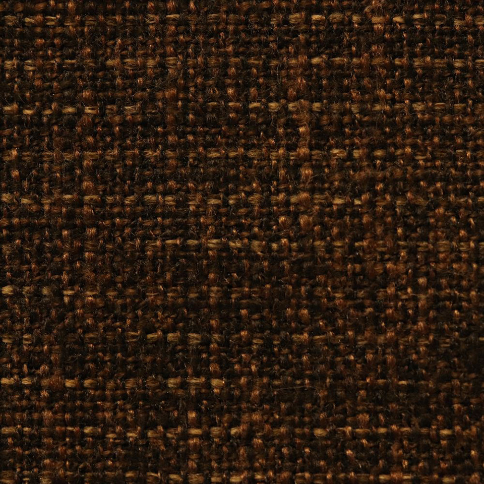 ダークブラウン色のソファ生地の画像