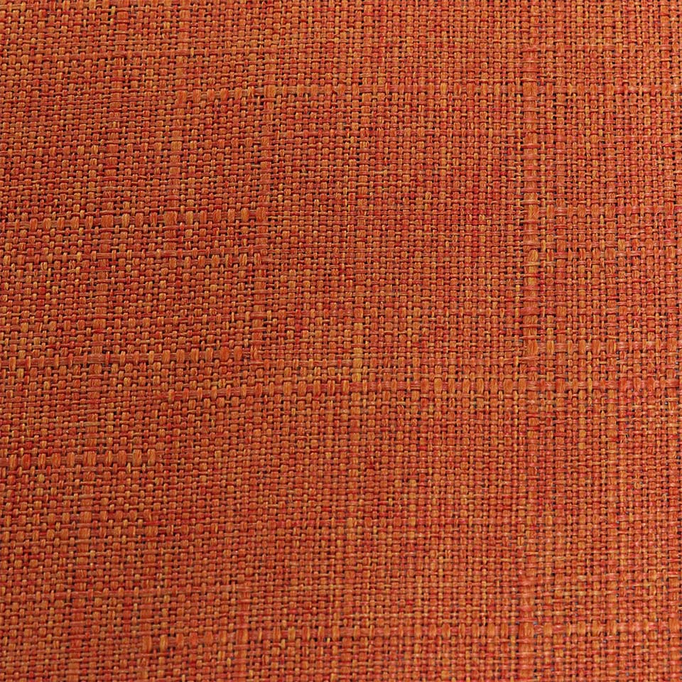 オレンジ色のソファ生地の画像
